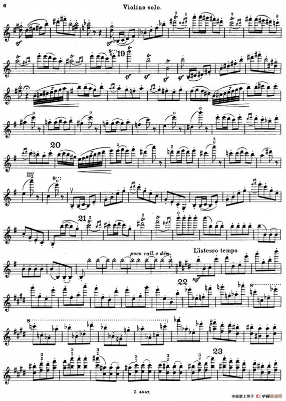 第3号小提琴协奏曲 Op.99（violin concerto no.3）