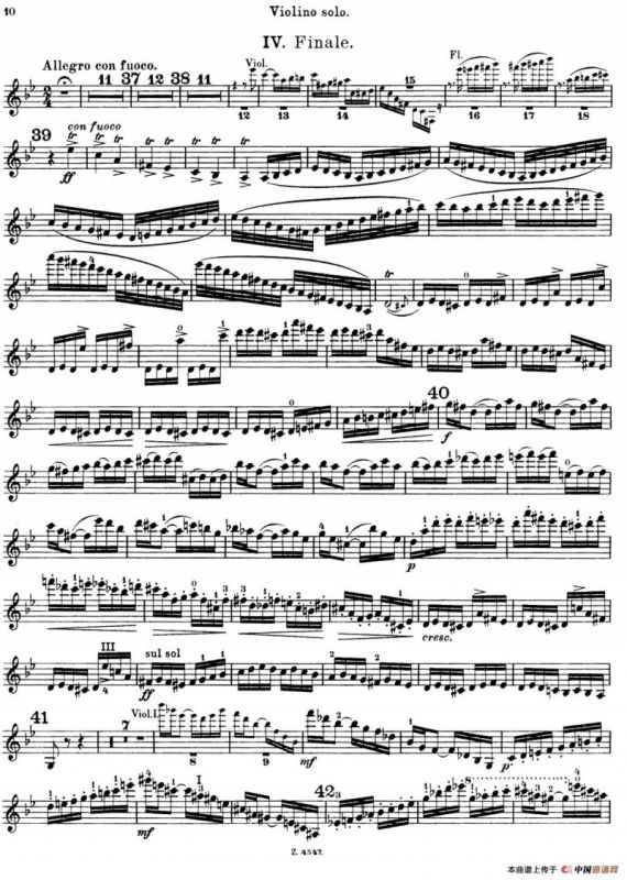 第3号小提琴协奏曲 Op.99（violin concerto no.3）