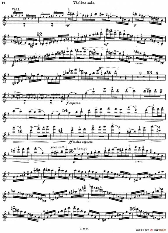 第3号小提琴协奏曲 Op.99（violin concerto no.3）