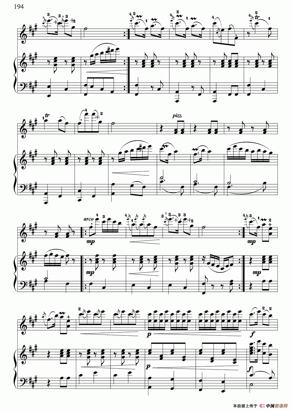 小八路勇闯封锁线（小提琴独奏+钢琴伴奏）