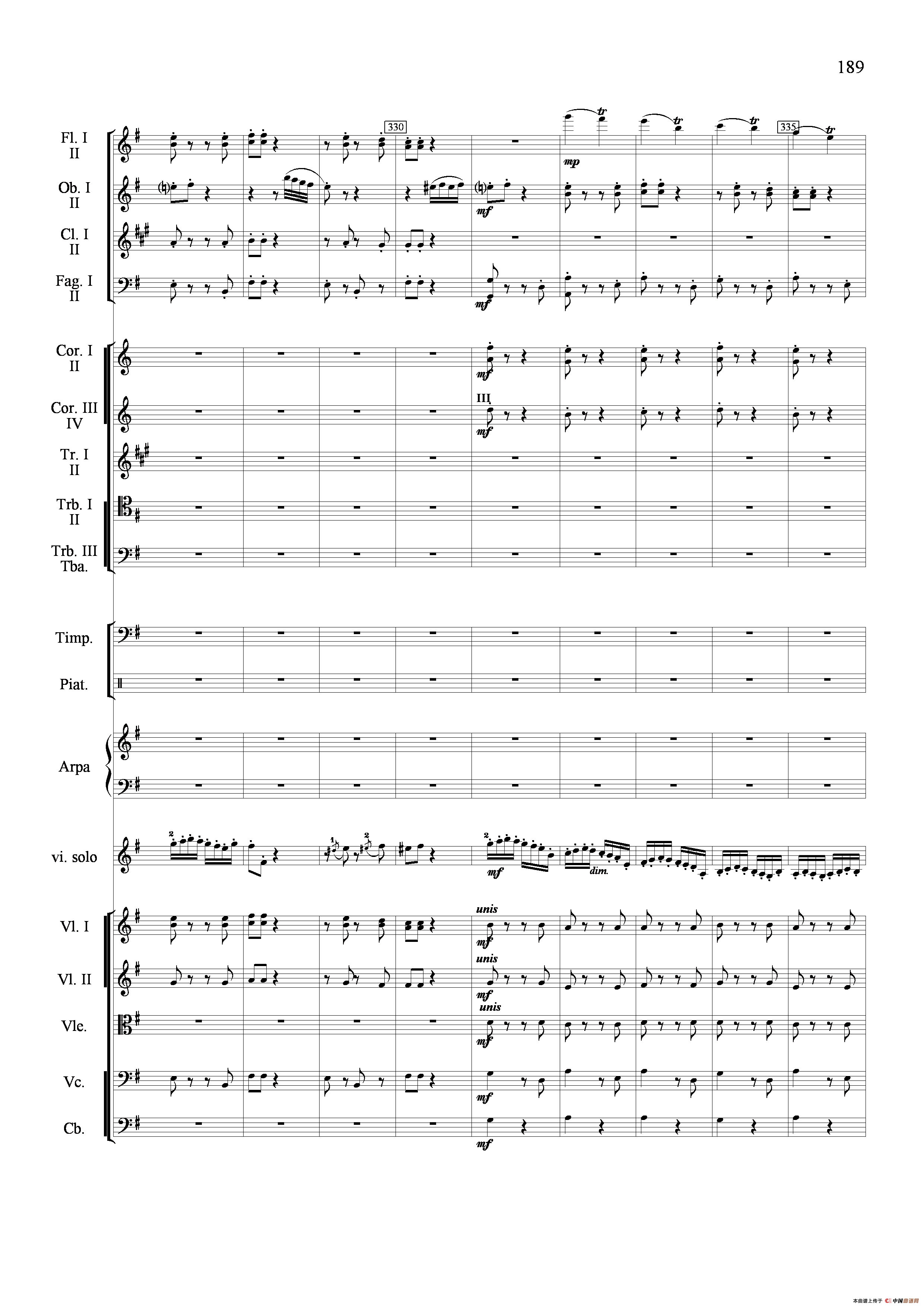 新生（小提琴协奏曲）（总谱）