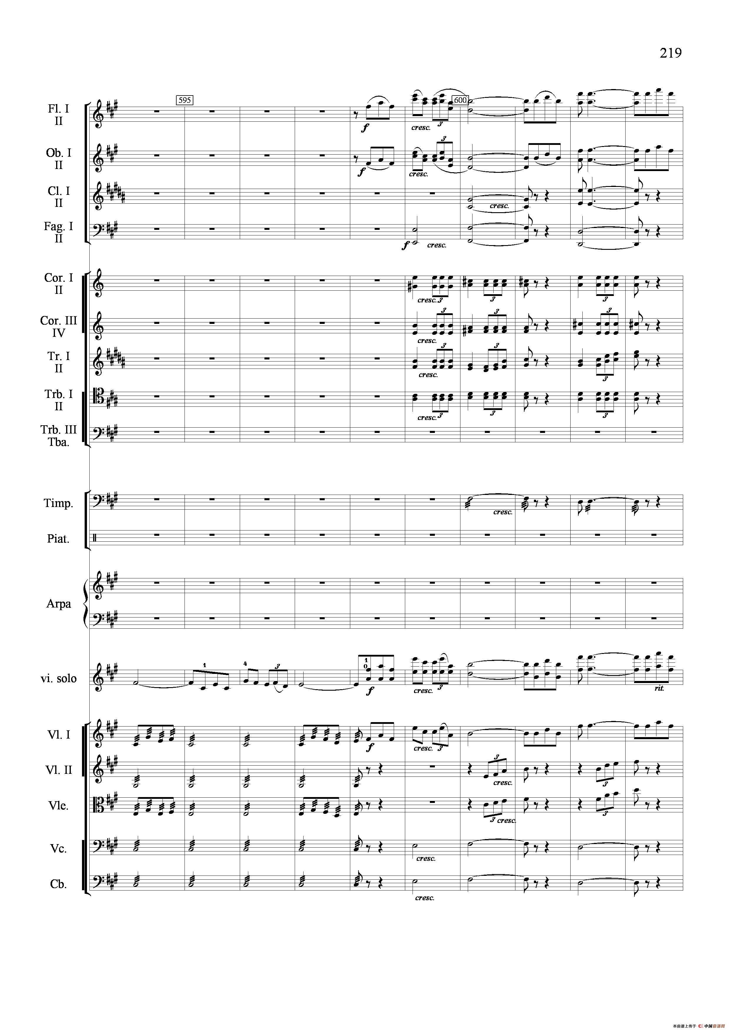 新生（小提琴协奏曲）（总谱）