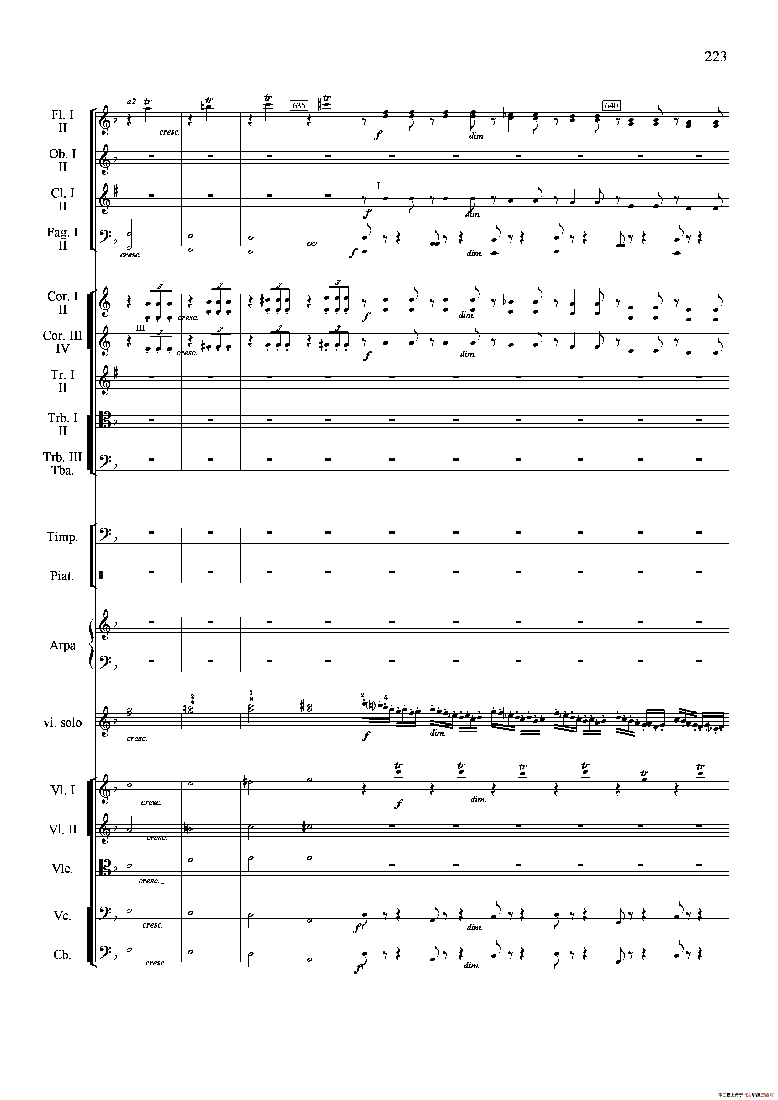 新生（小提琴协奏曲）（总谱）