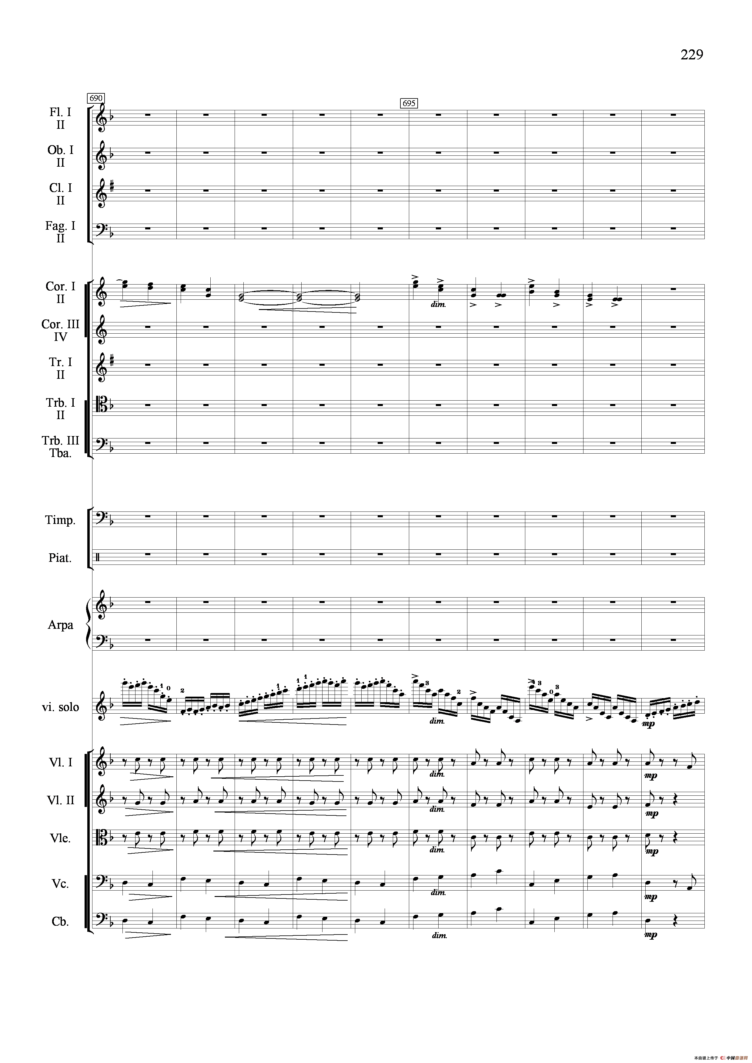 新生（小提琴协奏曲）（总谱）