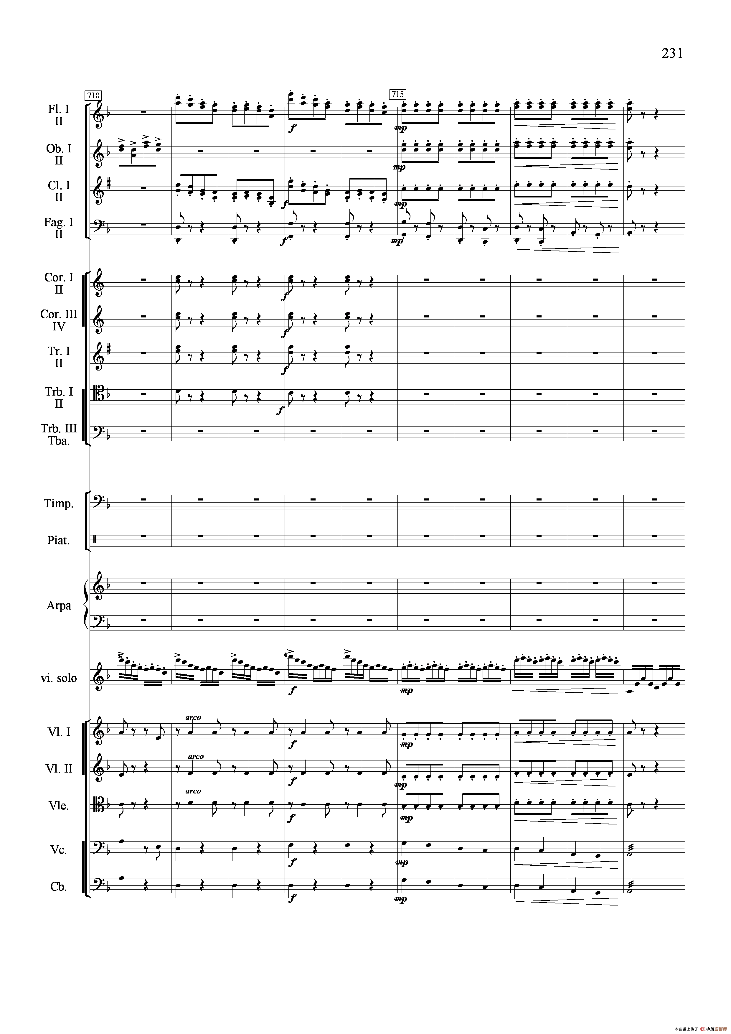 新生（小提琴协奏曲）（总谱）