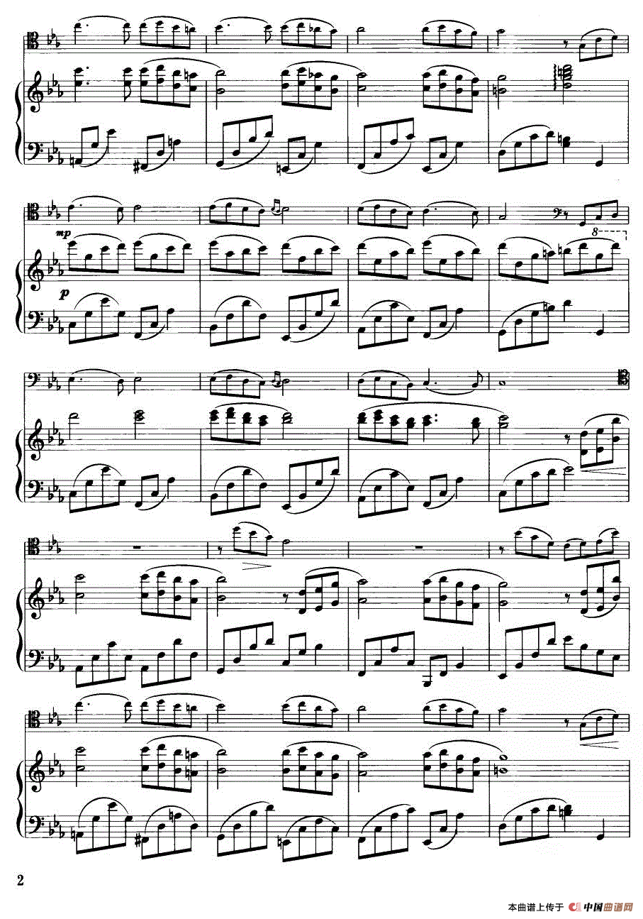 神秘园之歌（大提琴+钢琴伴奏）