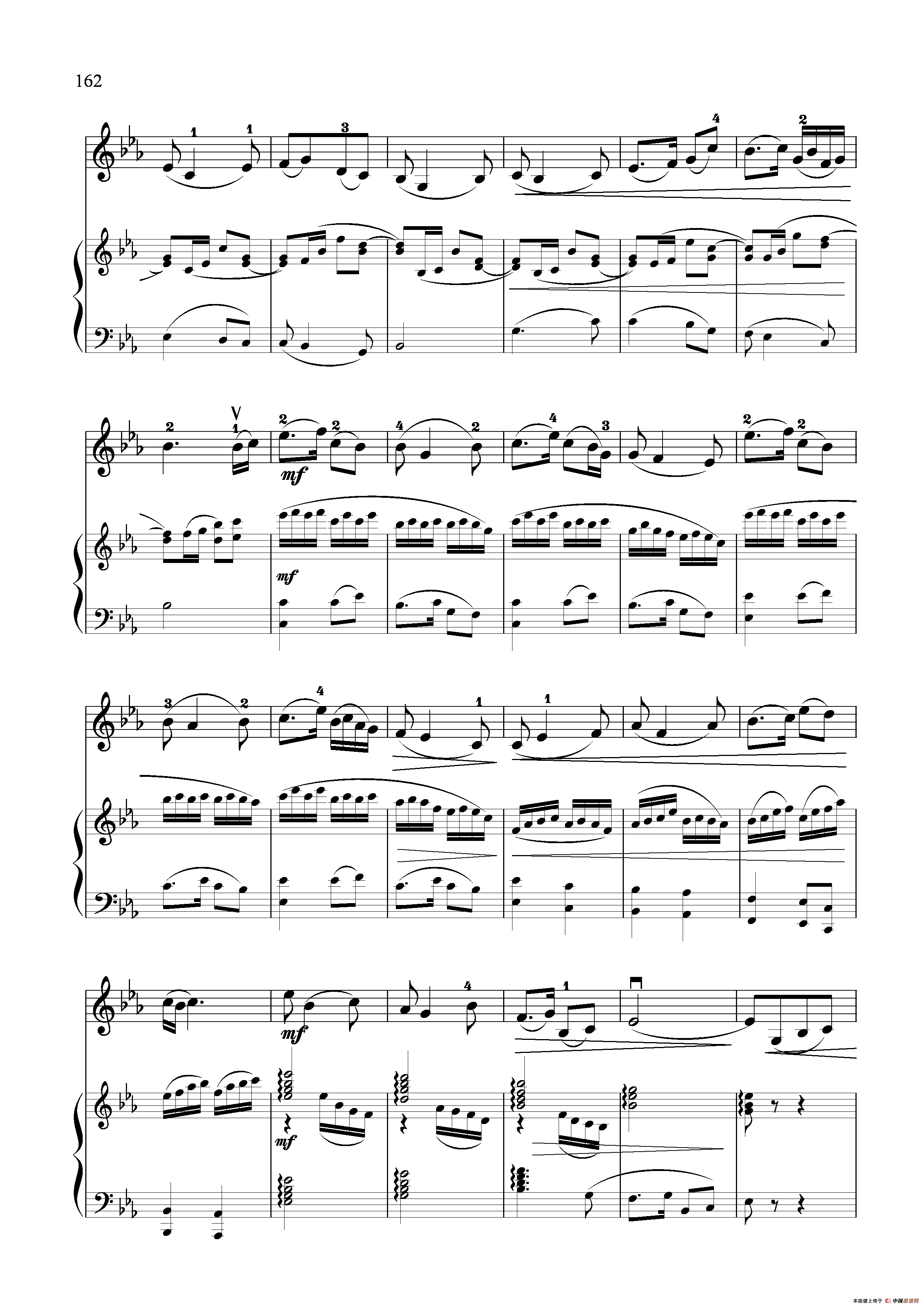 难忘慈母情（小提琴独奏+钢琴伴奏）