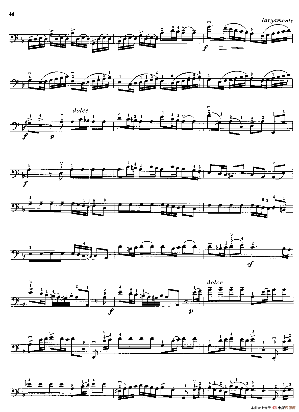 d小调协奏曲（大提琴）