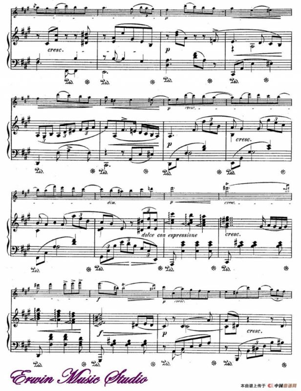 ROMANZE（浪漫曲）（选自《公主梅特涅的专辑》）（小提琴+钢琴伴奏）