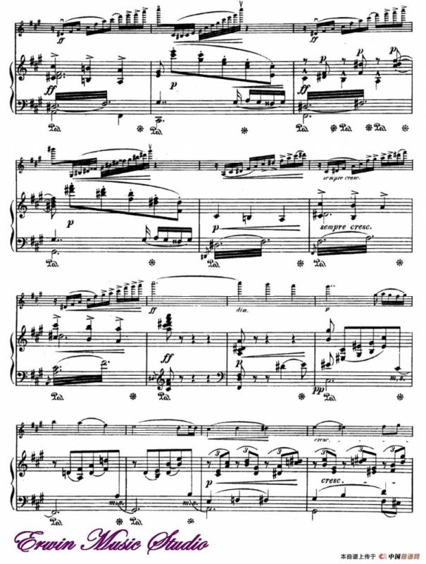 ROMANZE（浪漫曲）（选自《公主梅特涅的专辑》）（小提琴+钢琴伴奏）