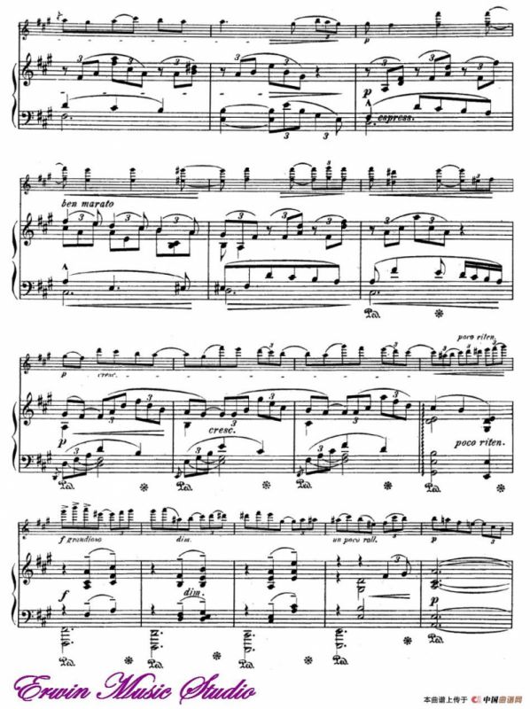 ROMANZE（浪漫曲）（选自《公主梅特涅的专辑》）（小提琴+钢琴伴奏）