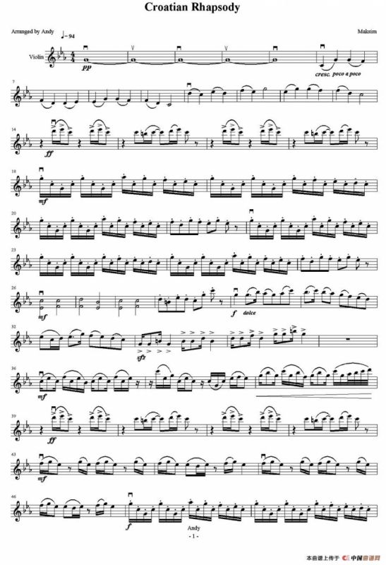 克罗地亚狂想曲（Croatian Rhapsody）