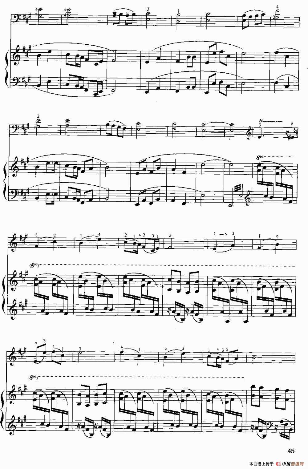 太阳出来石榴红（大提琴+钢琴伴奏）