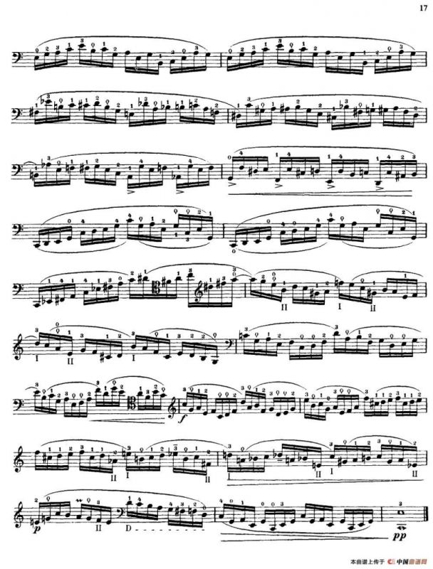 大提琴高级练习曲40首 No.8