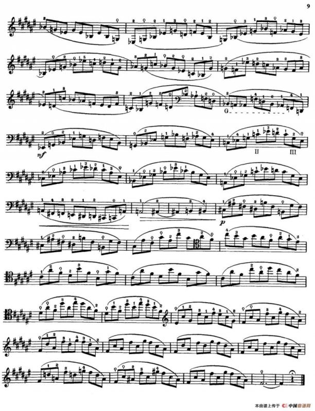 大提琴高级练习曲40首 No.4
