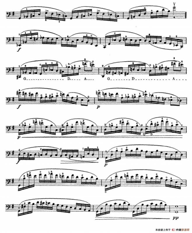 大提琴高级练习曲40首 No.2