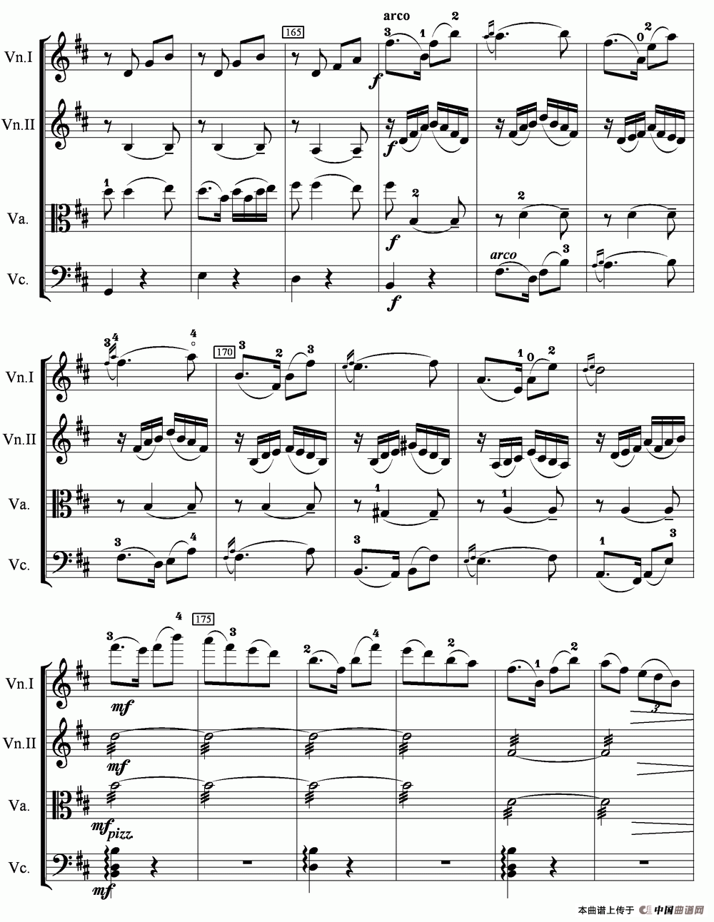 当红军去（弦乐四重奏）