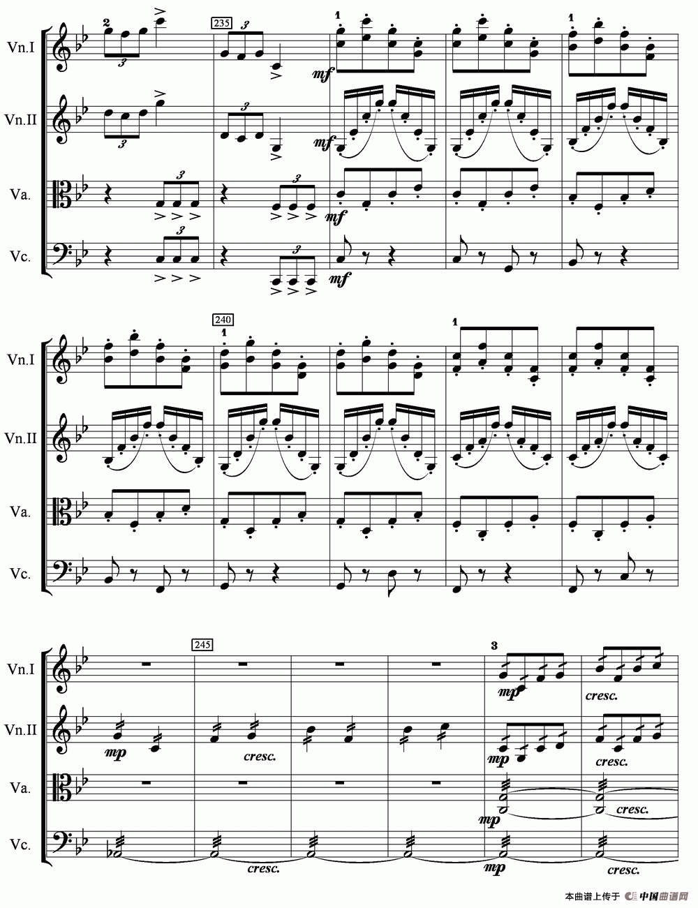 当红军去（弦乐四重奏）