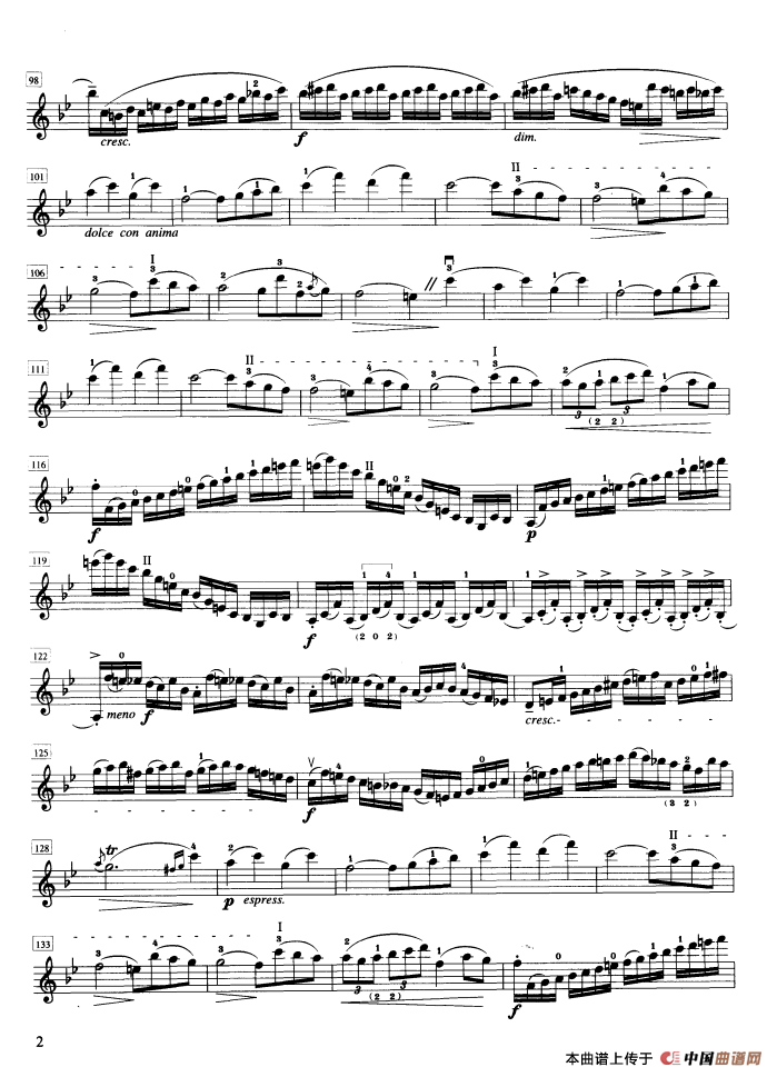 bB大调第六协奏曲（P.Rode）（小提琴分谱）