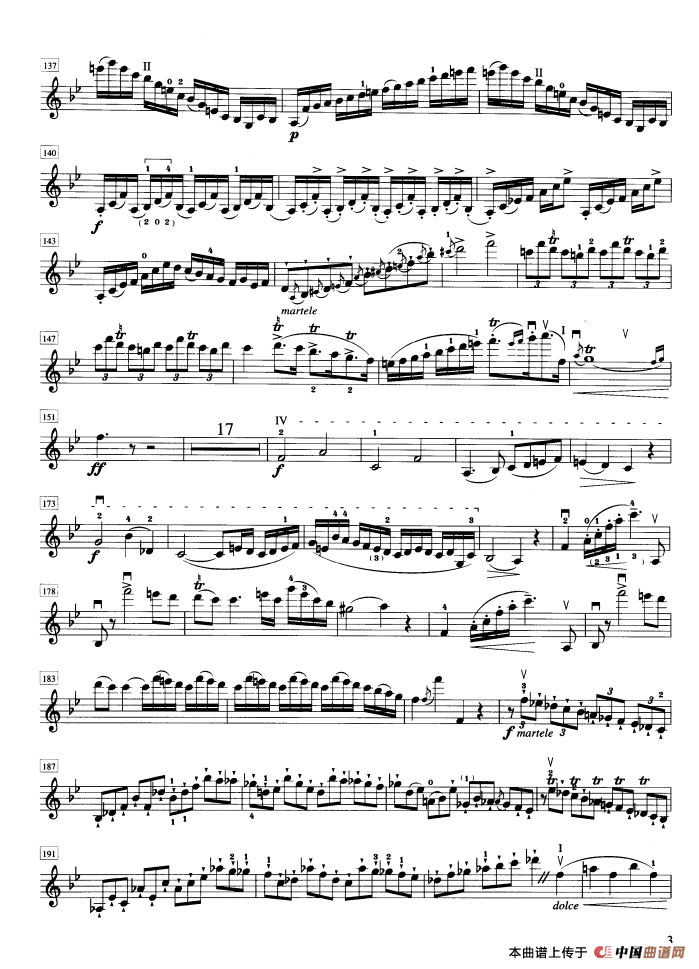 bB大调第六协奏曲（P.Rode）（小提琴分谱）