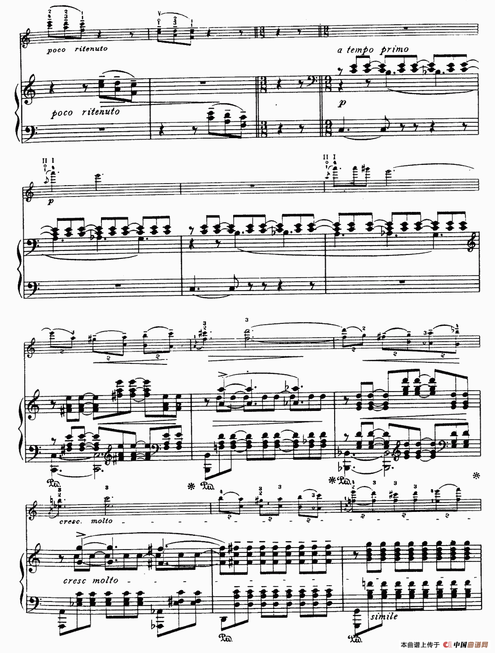 夜曲（格里格作曲版、小提琴+钢琴伴奏）