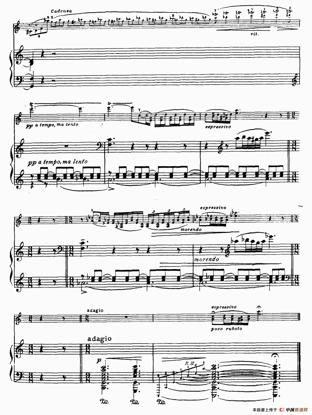 夜曲（格里格作曲版、小提琴+钢琴伴奏）