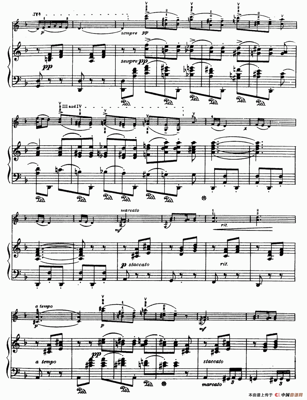 小夜曲（为著名小提琴家克莱斯勒而作）