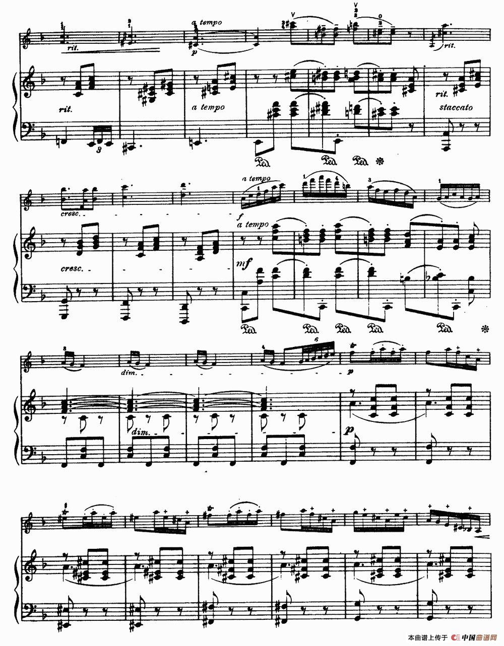 小夜曲（为著名小提琴家克莱斯勒而作）