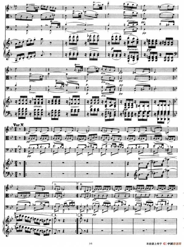 A大调鳟鱼五重奏（P31—40）（弦乐+钢琴）