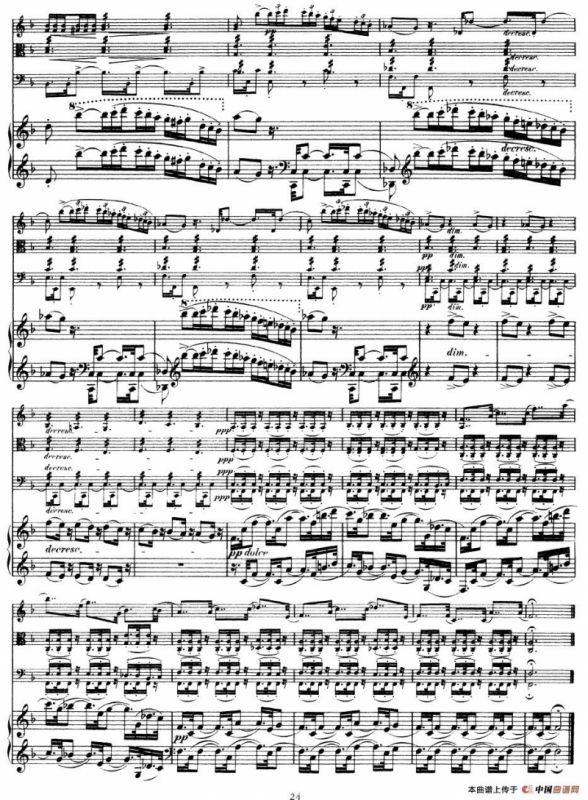 A大调鳟鱼五重奏（P21—30）（（弦乐+钢琴）