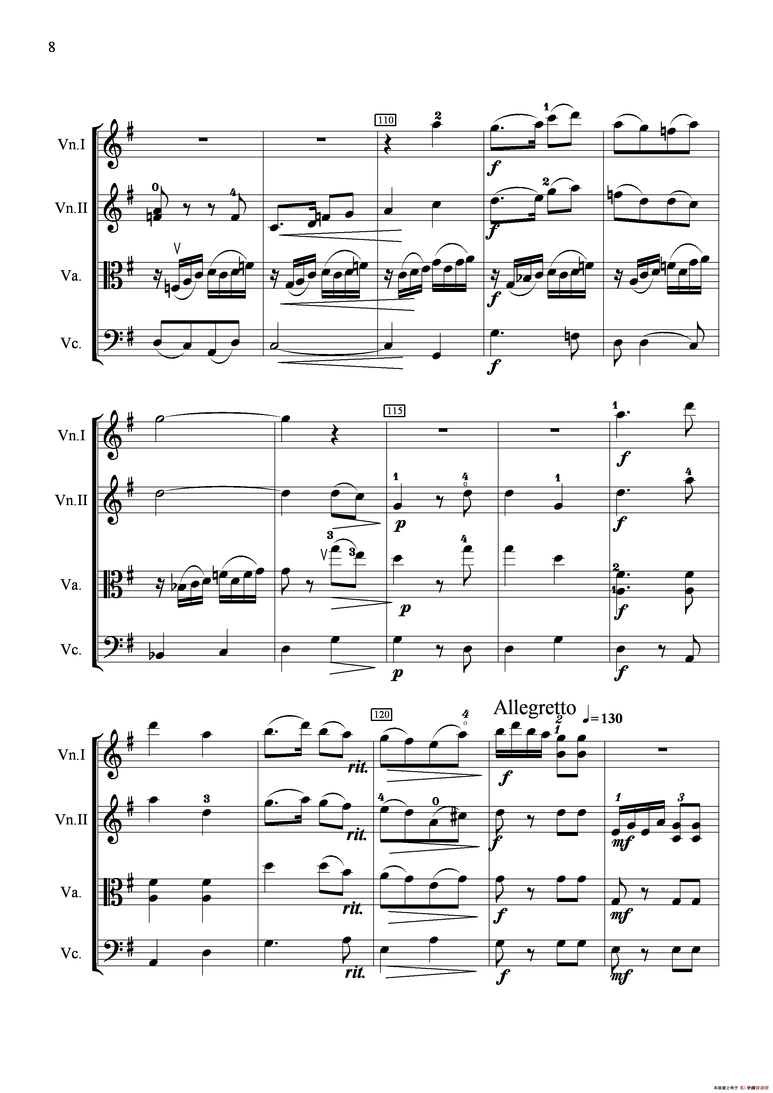 扑蝶舞曲（弦乐四重奏）