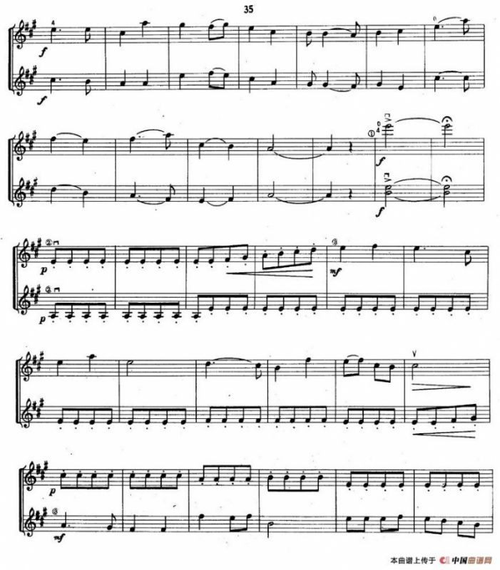 小火车（小提琴二部齐奏）