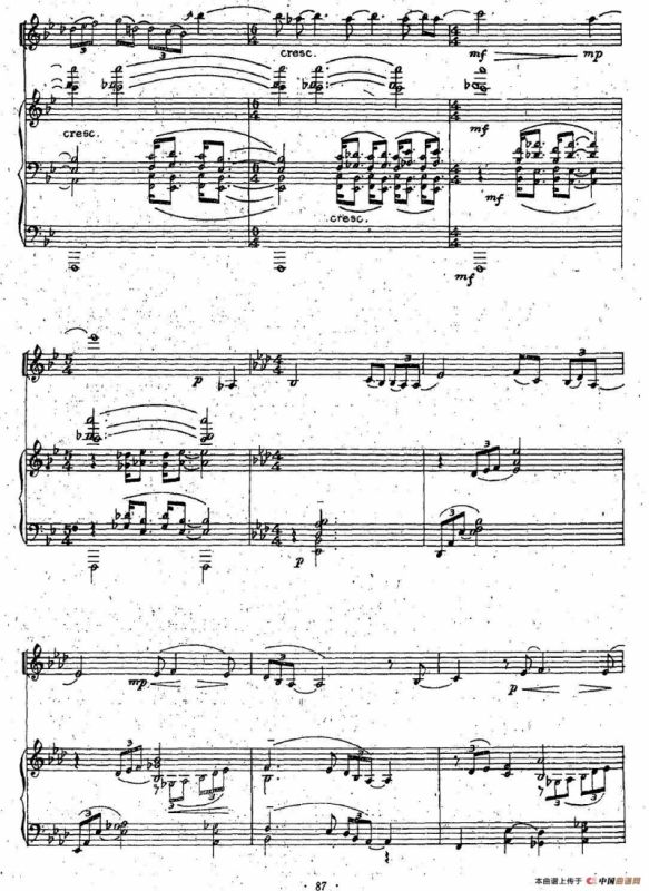 谷（小提琴独奏+钢琴伴奏）