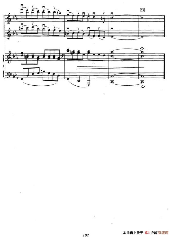 为了你（选自《冬日恋歌》）（小提琴二重奏+钢琴伴奏）