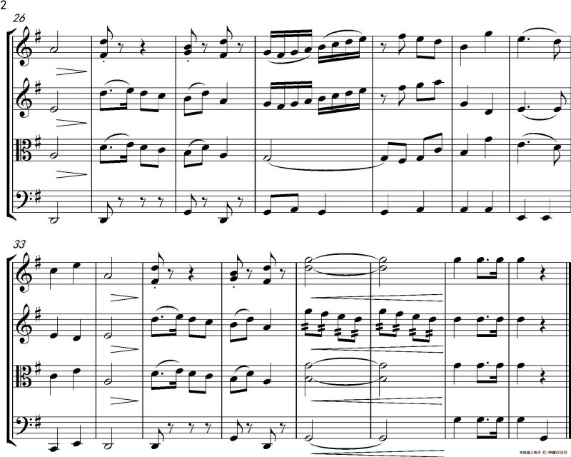 小松树（弦乐四重奏）