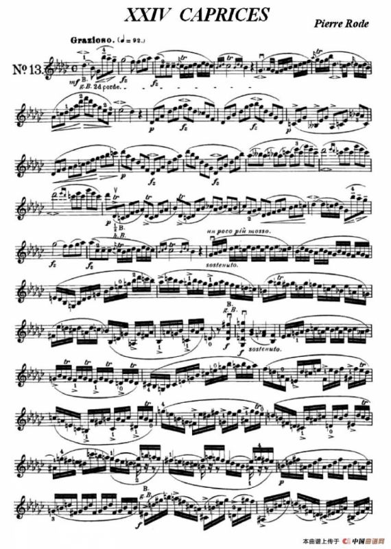 24首小提琴练习曲之13