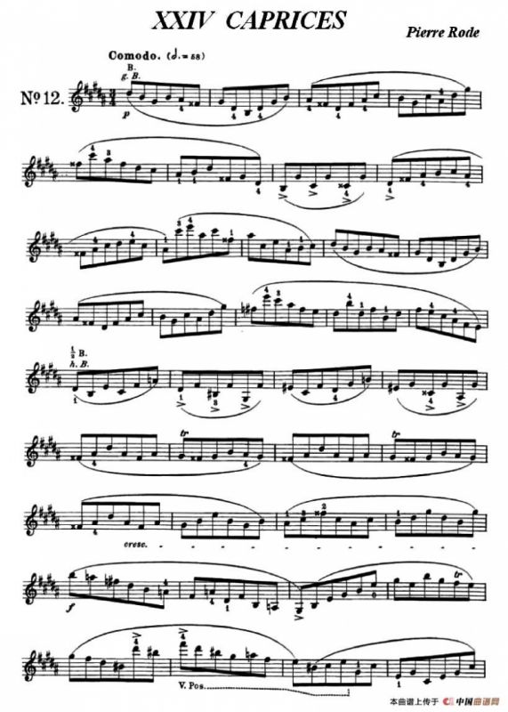 24首小提琴练习曲之12