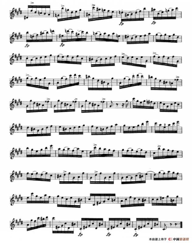 24首小提琴练习曲之10