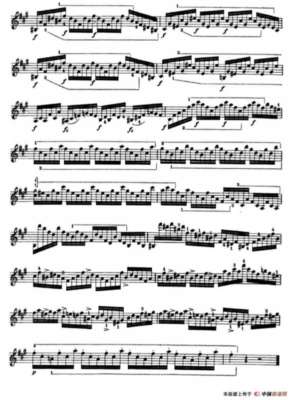 24首小提琴练习曲之8