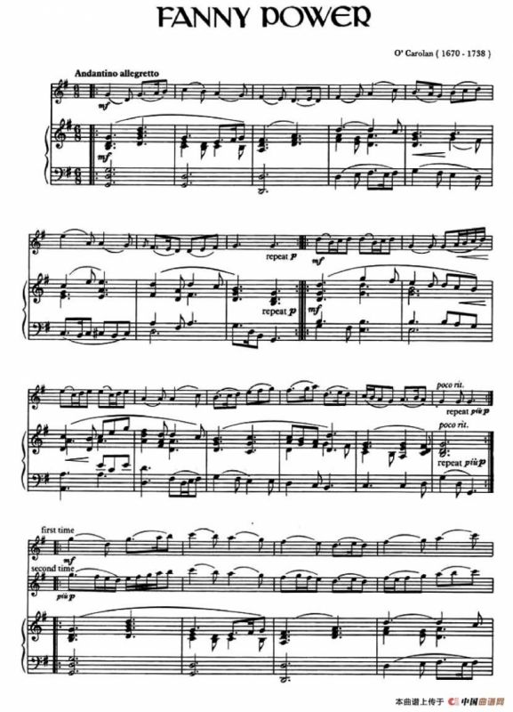 Fanny Power （爱尔兰曲调）