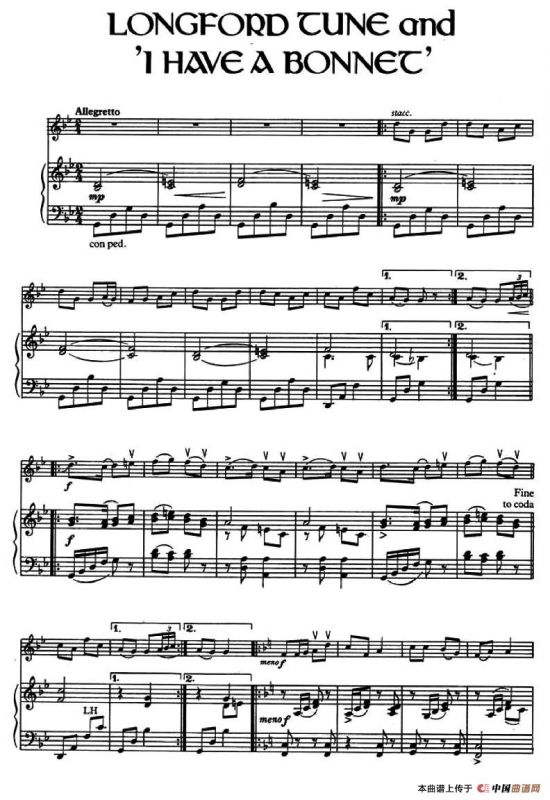 Longford Tune and ‘I Have a Bonnet’ （爱尔兰曲调）