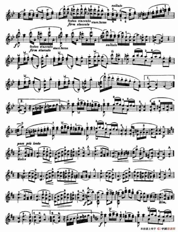 让·德尔菲·阿拉尔-12首小提琴隨想练习曲之24