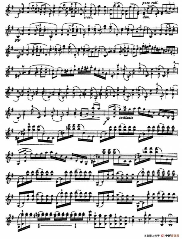 让·德尔菲·阿拉尔-12首小提琴隨想练习曲之22