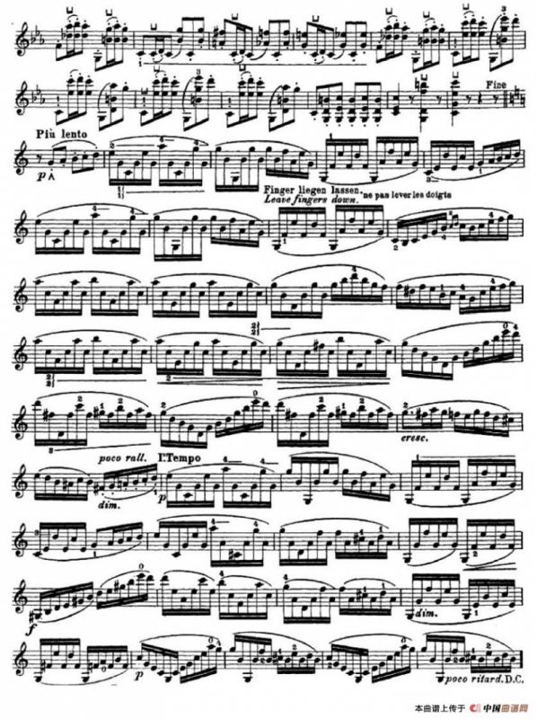 让·德尔菲·阿拉尔-12首小提琴隨想练习曲之20