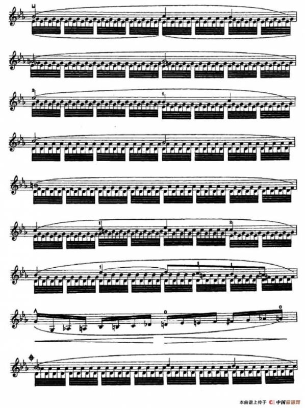 让·德尔菲·阿拉尔-12首小提琴隨想练习曲之19