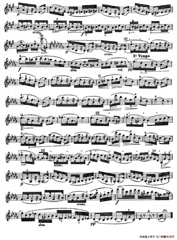 让·德尔菲·阿拉尔-12首小提琴隨想练习曲之15