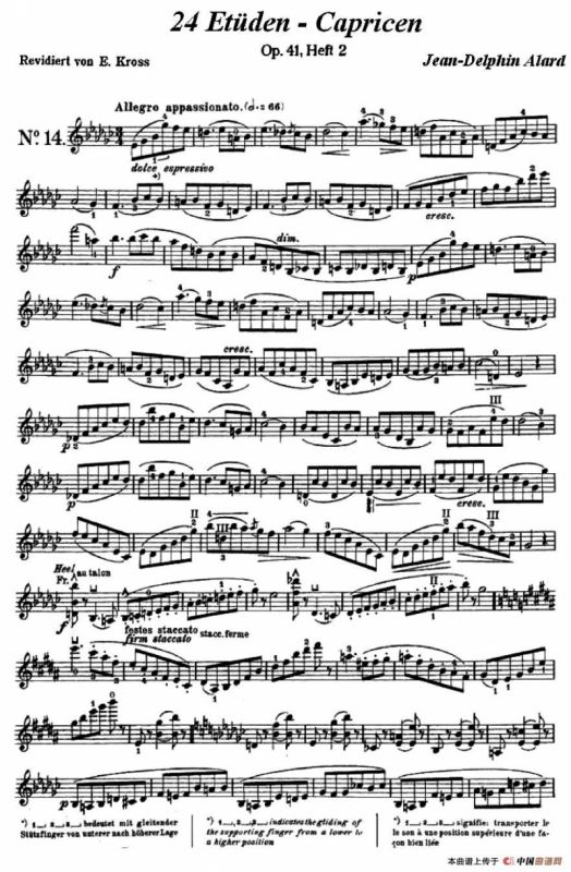 让·德尔菲·阿拉尔-12首小提琴隨想练习曲之14