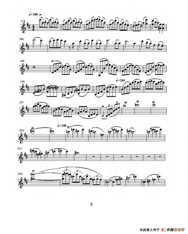 b小调第一小提琴协奏曲第一乐章（独奏小提琴分谱）