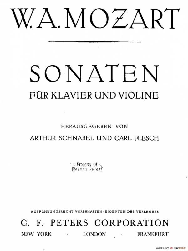 Mozart - Violin Sonata No.7, KV. 376（第七小提琴奏鸣曲）