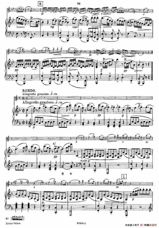 Mozart - Violin Sonata No.7, KV. 376（第七小提琴奏鸣曲）